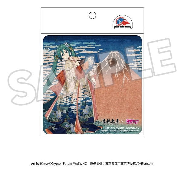 Katsushika Hokusai x Hatsune Miku Car Magnet Thirty-six Views of Mount Fuji Fine Wind, Clear Morning