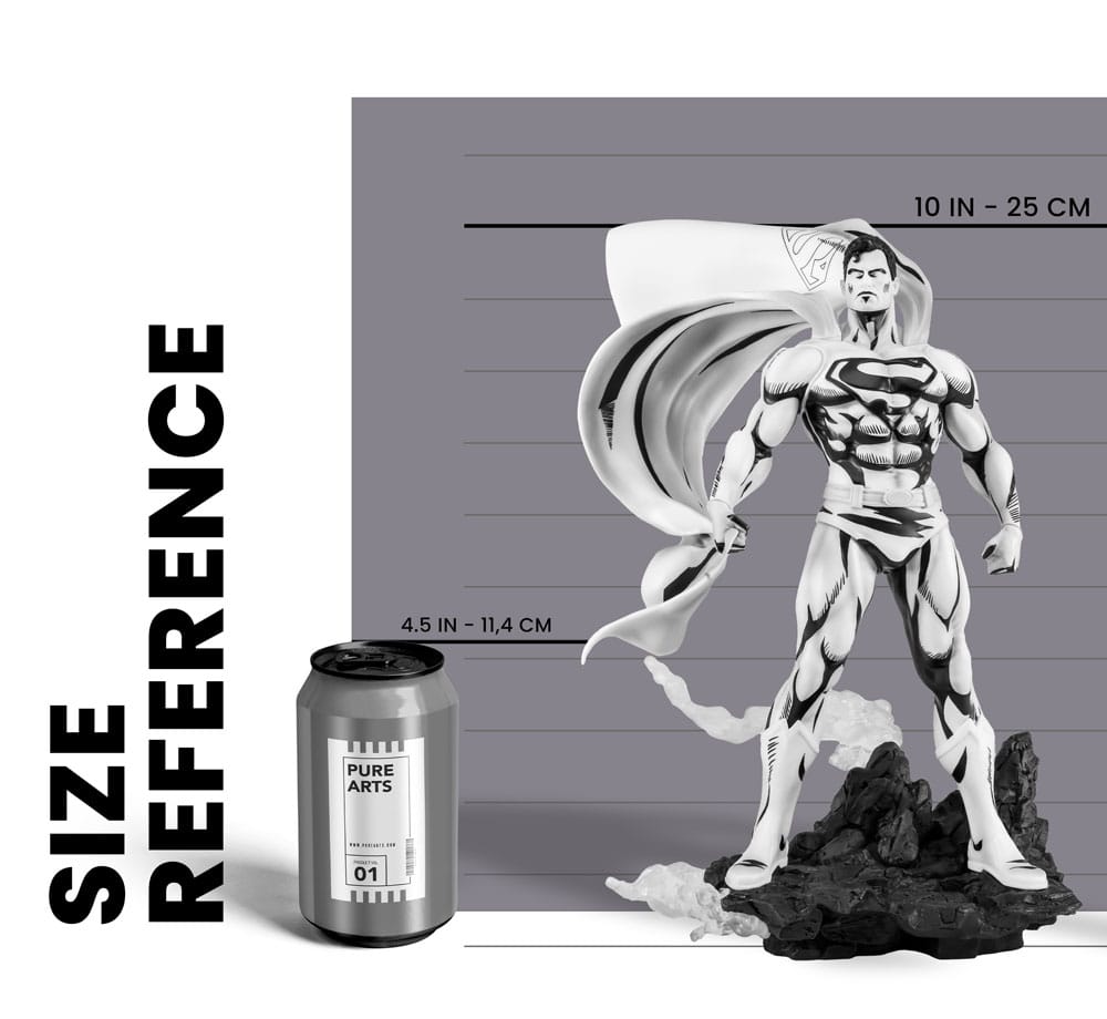 Batman PX PVC Statue 1/8 SDCC 2024 Superman Black &amp; White Version 30 cm