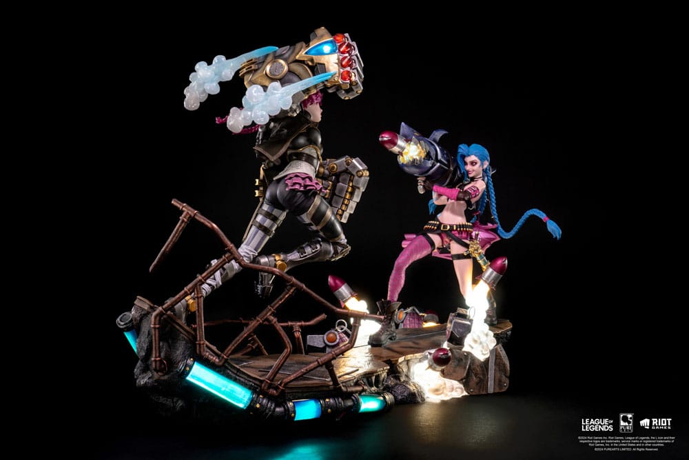 League of Legends Statuen 1/6 2er-Pack Vi &amp; Jinx