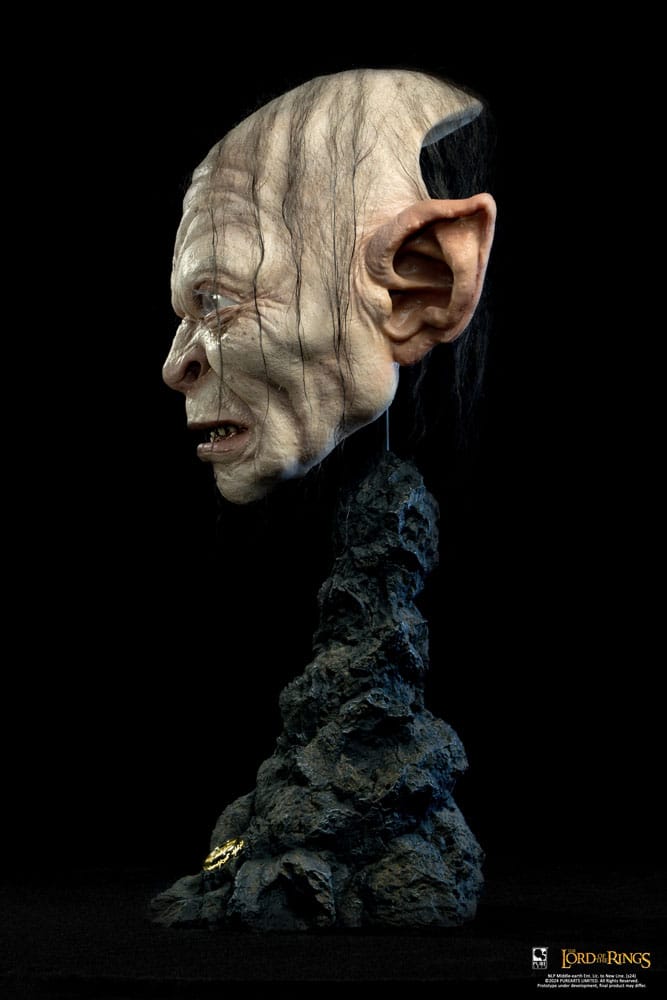 Nachbildung des Herrn der Ringe im Maßstab 1:1, Kunstmaske Gollum, 47 cm