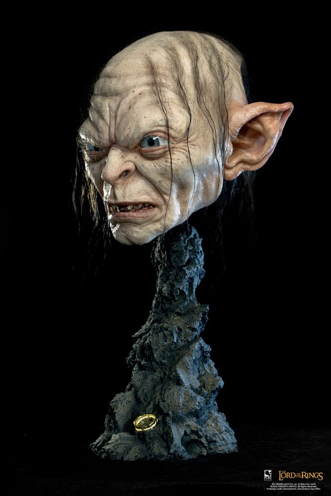 Nachbildung des Herrn der Ringe im Maßstab 1:1, Kunstmaske Gollum, 47 cm