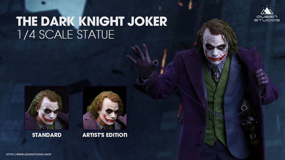 Die Dark Knight Statue 1/4 Heath Ledger Joker Regular Edition 52 cm