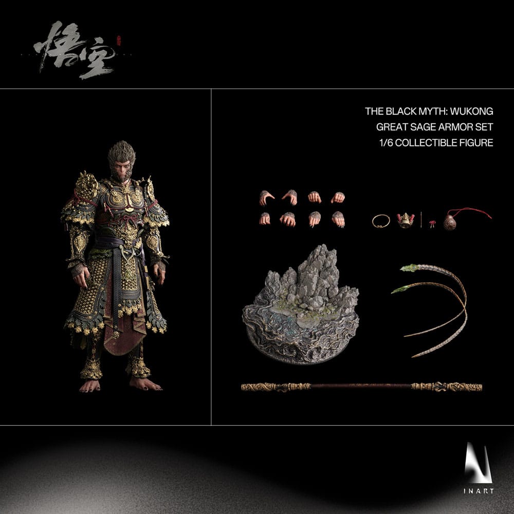 Black Myth: Wukong Action Figure 1/6 Great Sage Armor Wukong 40 cm