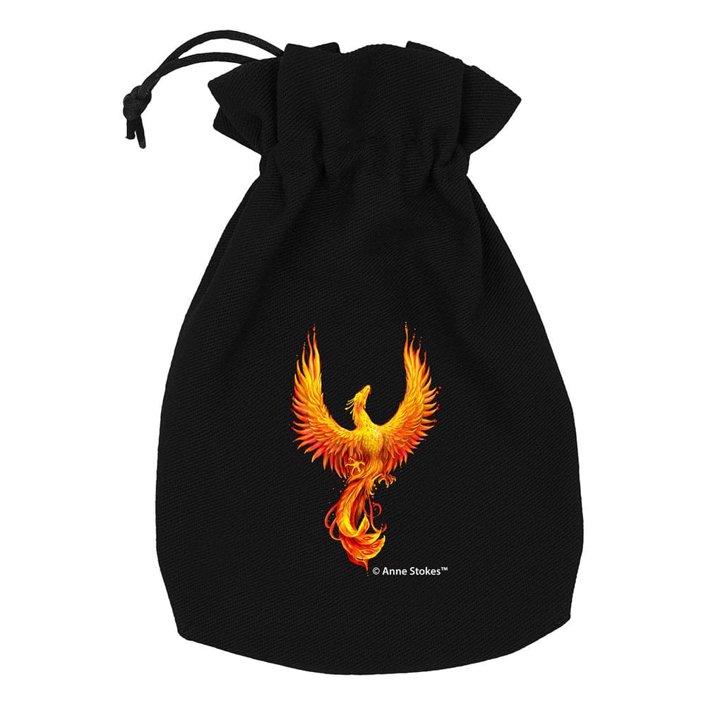 Anne Stokes Dice Pouch Phoenix