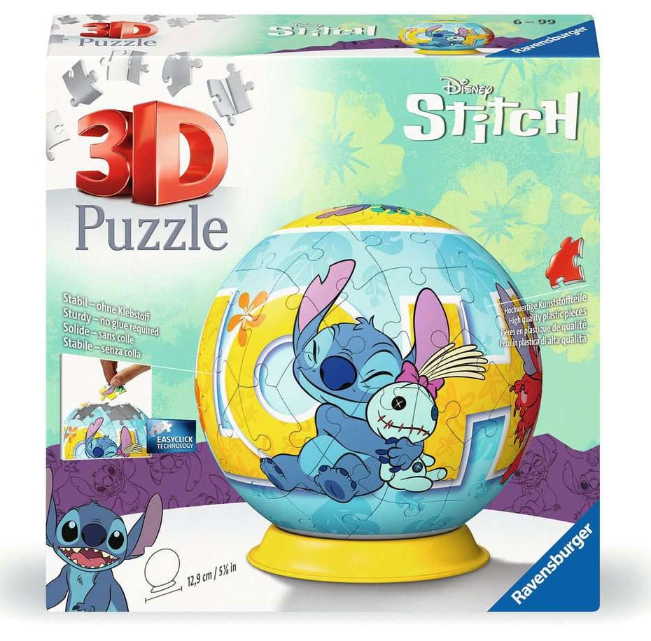 Disney Stitch 3D Puzzle Ball Stitch (73 pieces)