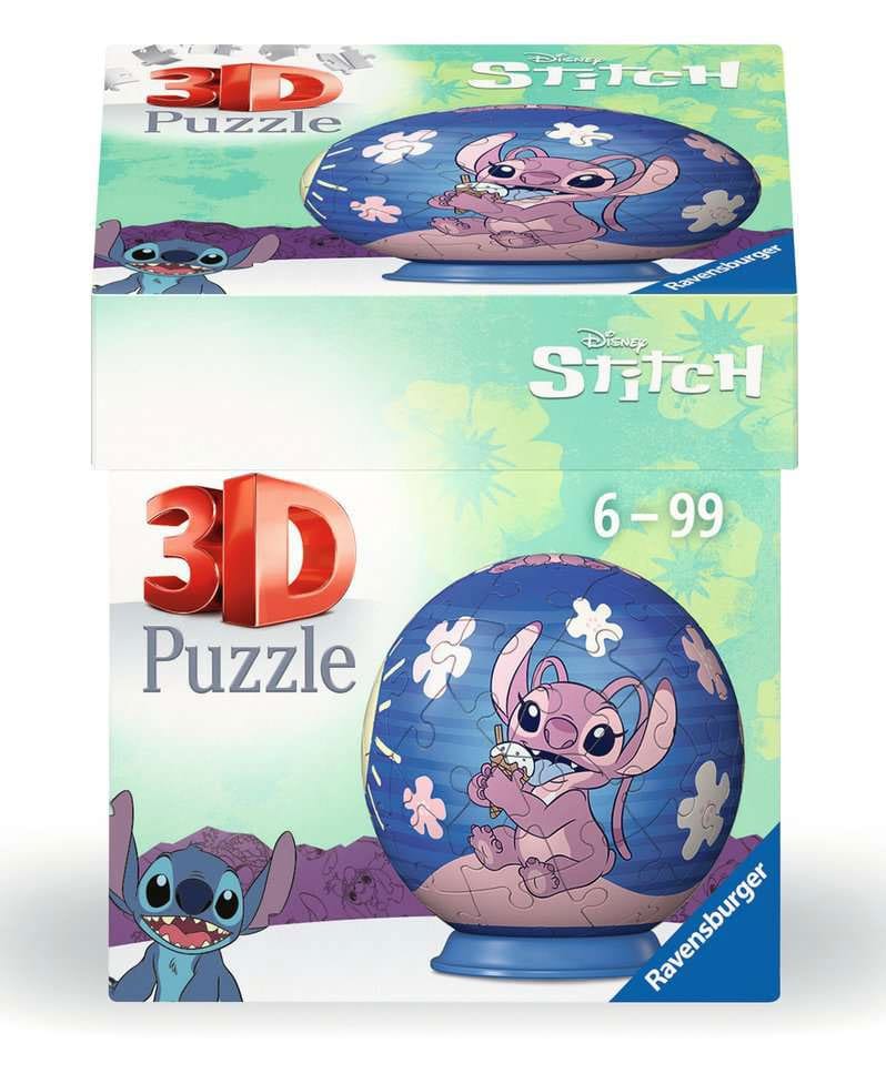 Disney Stitch 3D Puzzle Ball Angel (55 pieces)