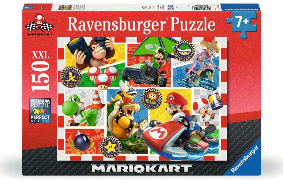 Super Mario Children's Jigsaw Puzzle XXL Fun with Mario Kart (150 pieces)