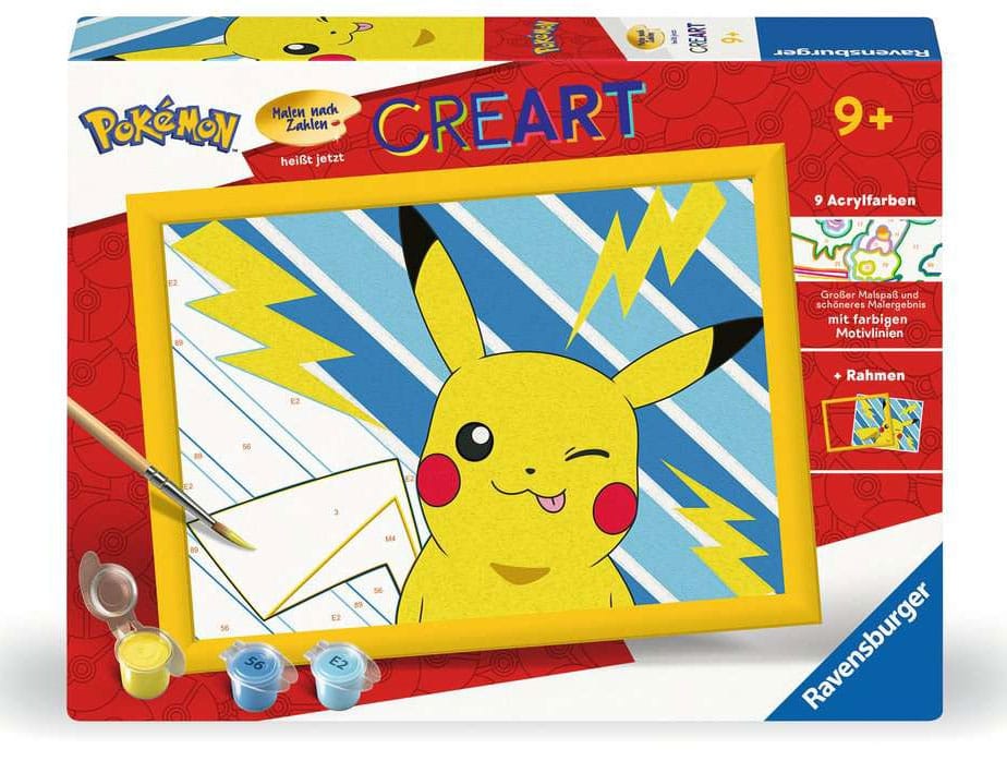 Pokémon CreArt Paint by Numbers Painting Set Pikachu 18 x 24 cm