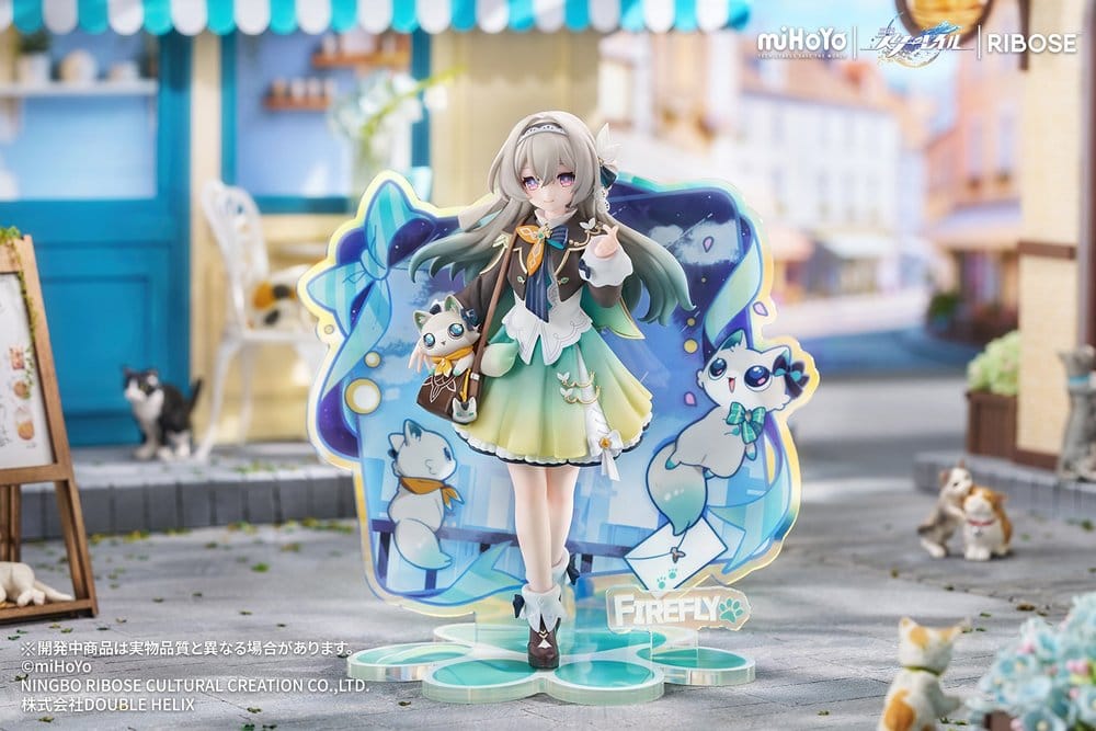 Honkai: Star Rail Rise Up+ Chibi Cat Series Mini Figure Firefly Ver. 18 cm