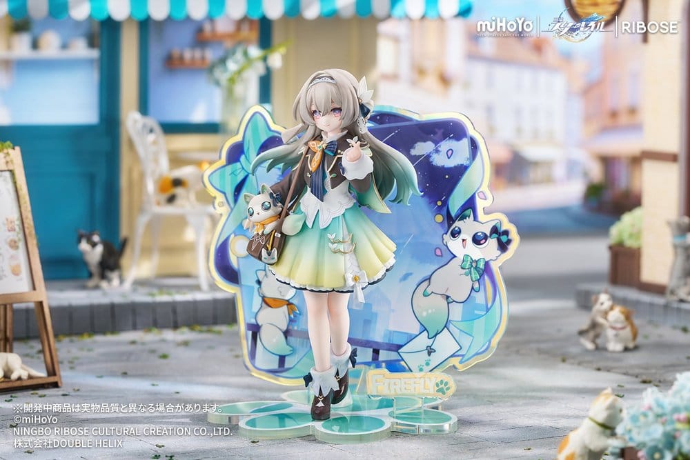 Honkai: Star Rail Rise Up+ Chibi Cat Series Mini Figure Firefly Ver. 18 cm