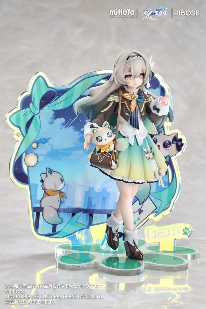Honkai: Star Rail Rise Up+ Chibi Cat Series Mini Figure Firefly Ver. 18 cm