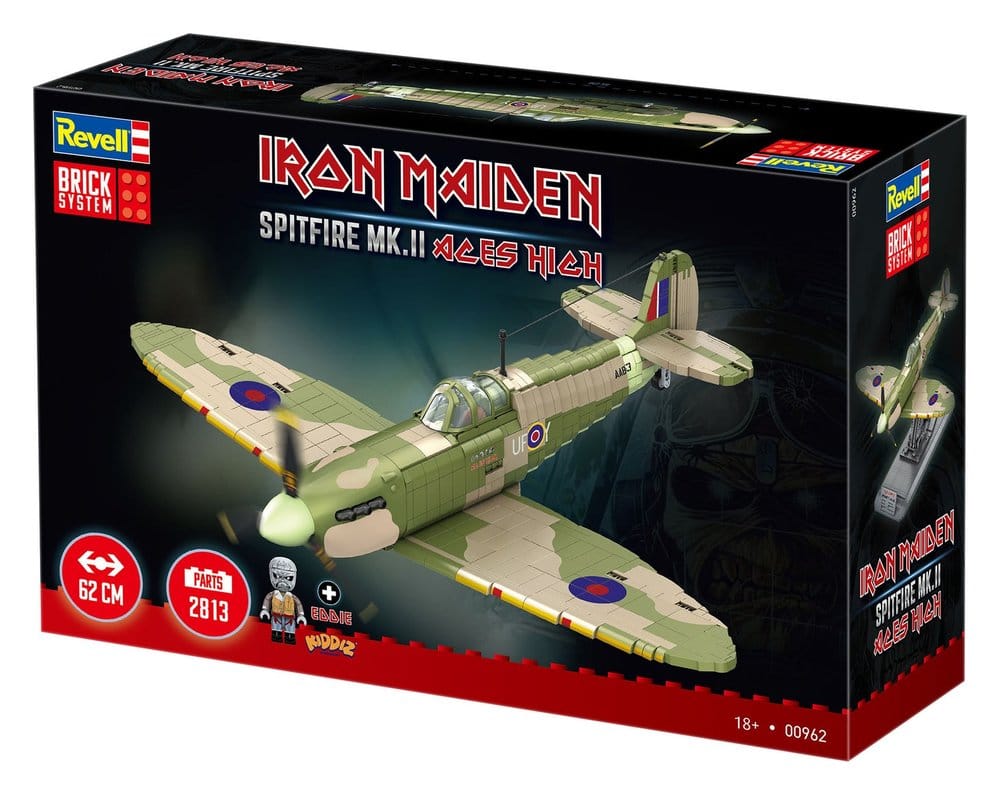 Iron Maiden Brick System Construction Kit Set Spitfire MK.II Aces High 58 cm