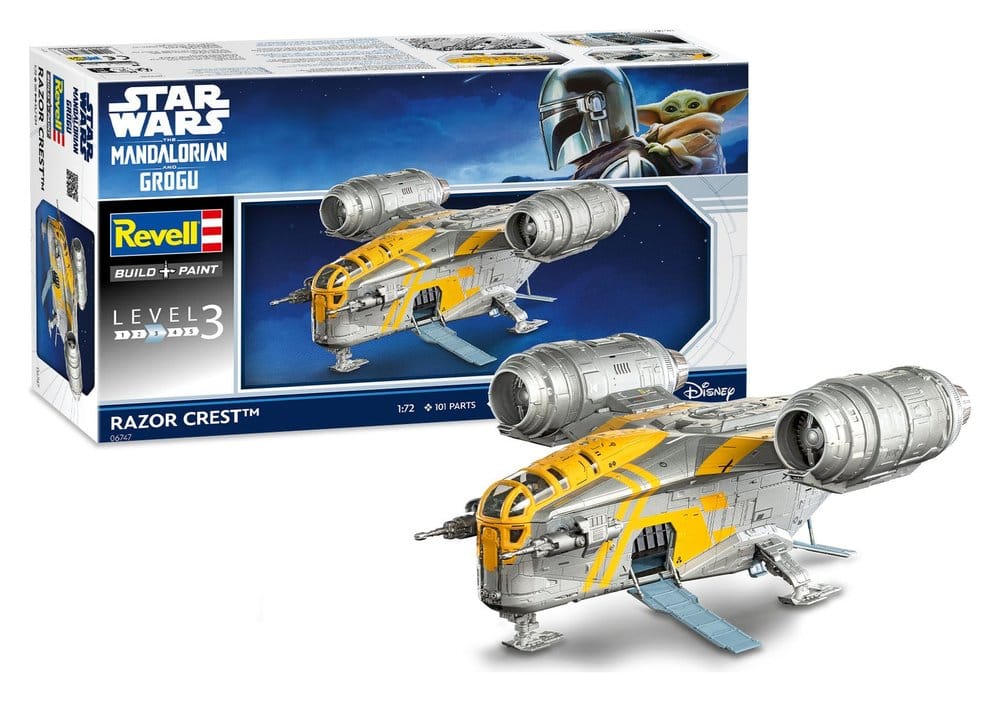 Star Wars The Mandalorian and Grogu Revell Model Kit 1/72 Razor Crest 34 cm
