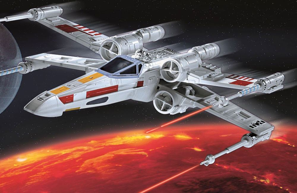 Star Wars Modellbausatz 1/57 X-Wing Fighter 22 cm
