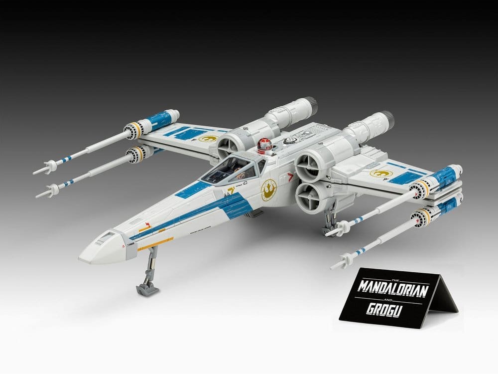 Star Wars The Mandalorian and Grogu Revell Model Kit 1/57 New Republic X-Wing Fighter 22 cm
