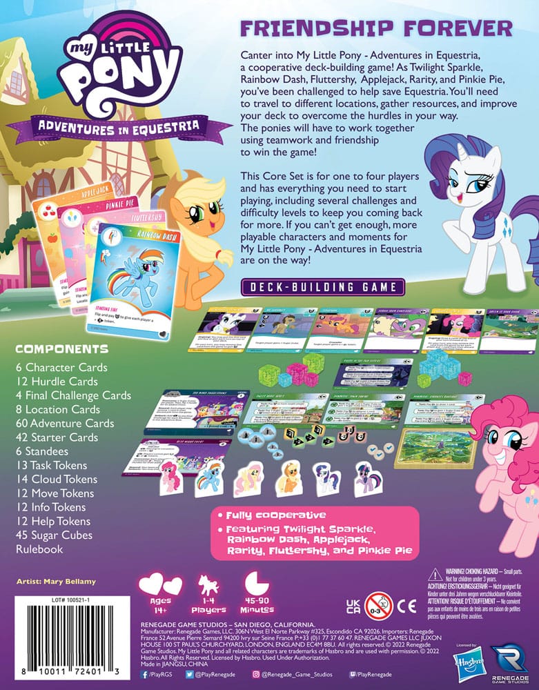 My Little Pony card game Deck-Building Adventures in Equestria *English version*