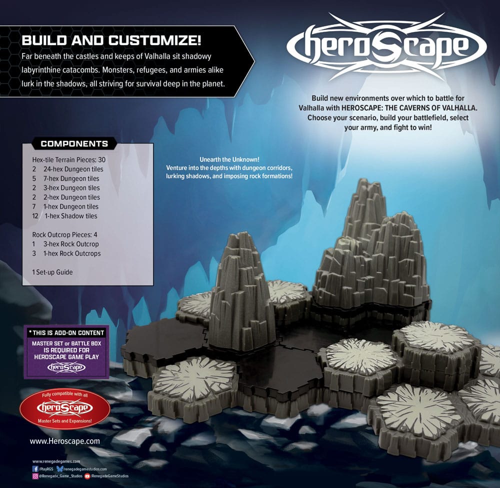 Heroscape Terrain Expansion The Caverns of Valhalla *English Version*