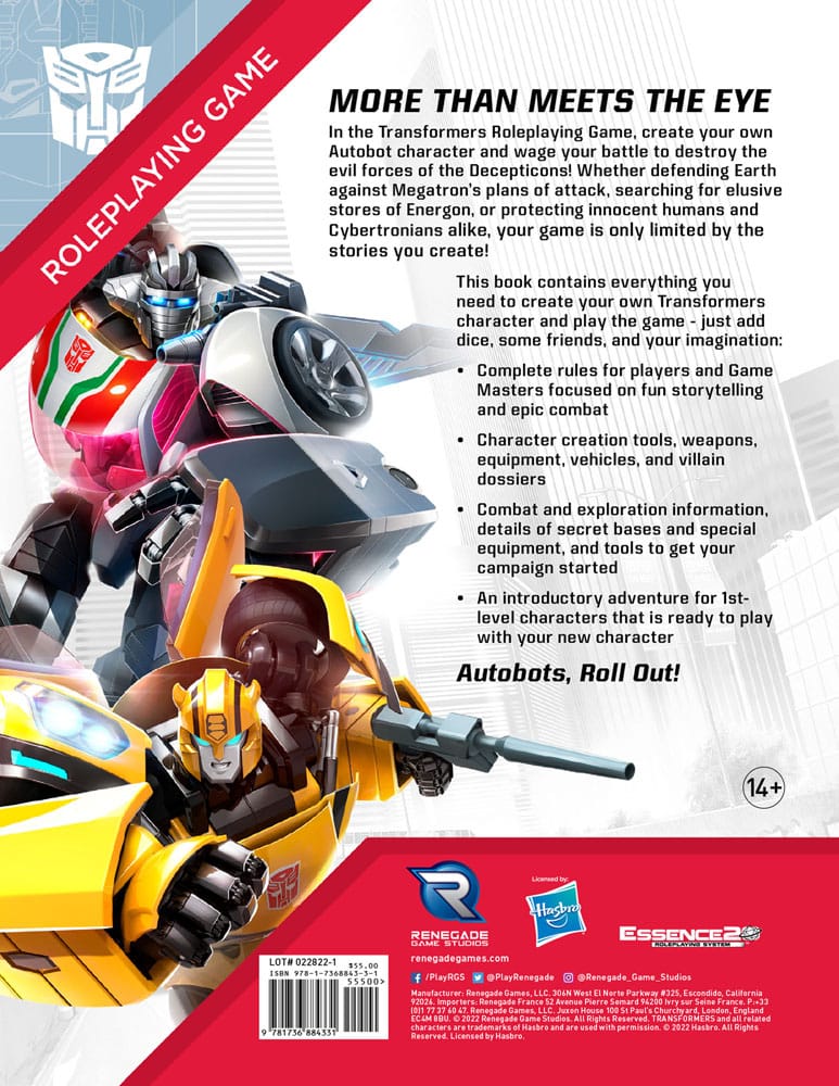 Transformers RPG Core Rulebook *English Version*