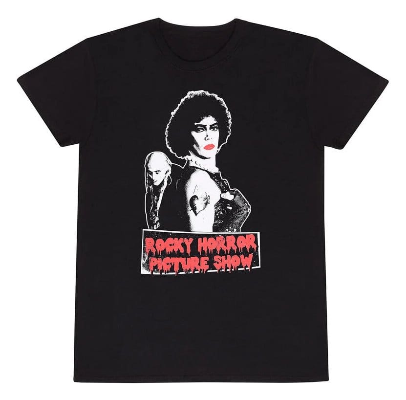 Rocky Horror Picture Show T-Shirt Frank N Niff Black Size L