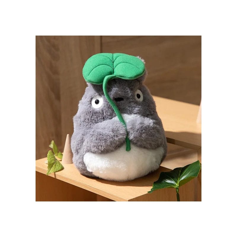 Mein Nachbar Totoro Nakayoshi Plüschfigur Großer Totoro mit Blatt 21 cm
