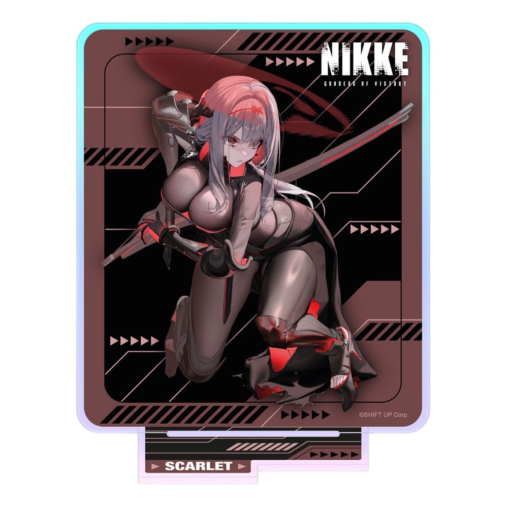 Goddess of Victory: Nikke Crouching Series Acrylic Stand Scarlet Holographic 14 cm