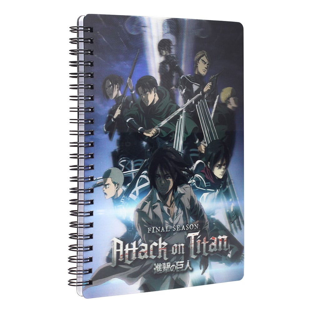 Attack on Titan Notizbuch mit 3D-Effektgruppe