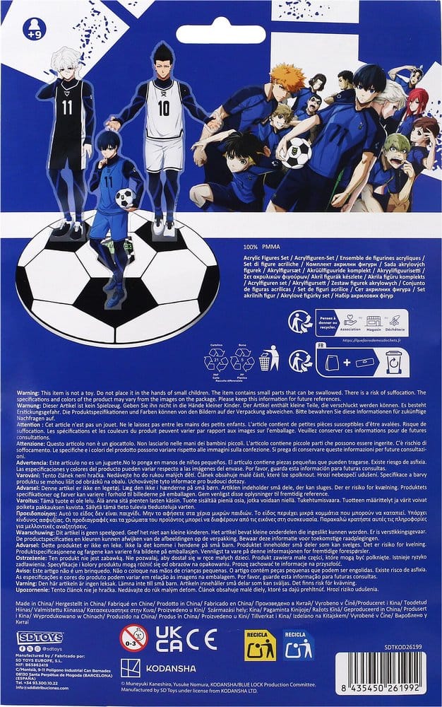 Blue Lock Acrylic Figures Set 15 cm