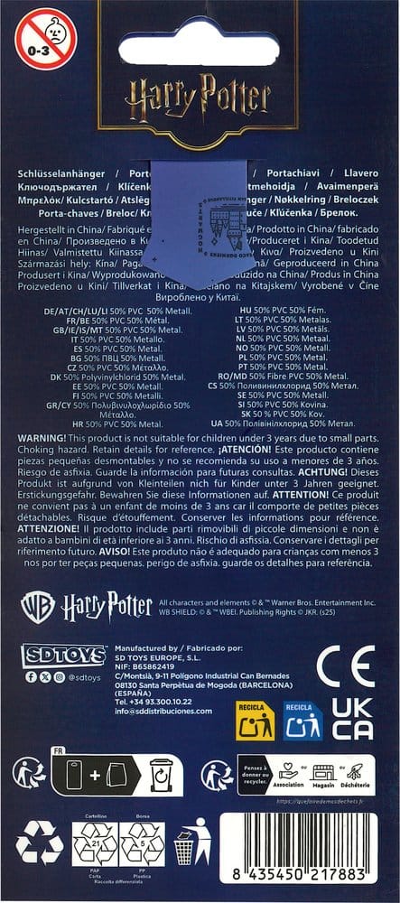 Harry Potter Rubber Keychain Harry Potter & Broomstick 7 cm