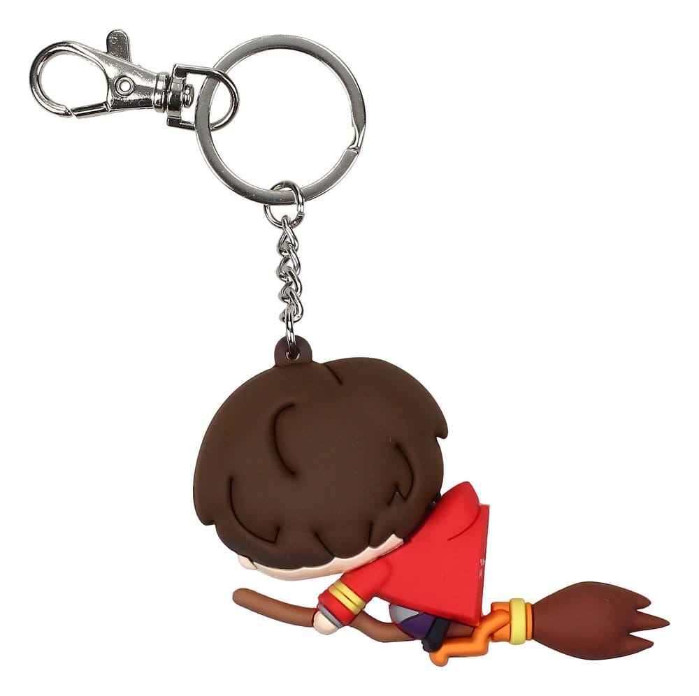 Harry Potter Rubber Keychain Harry Potter & Broomstick 7 cm
