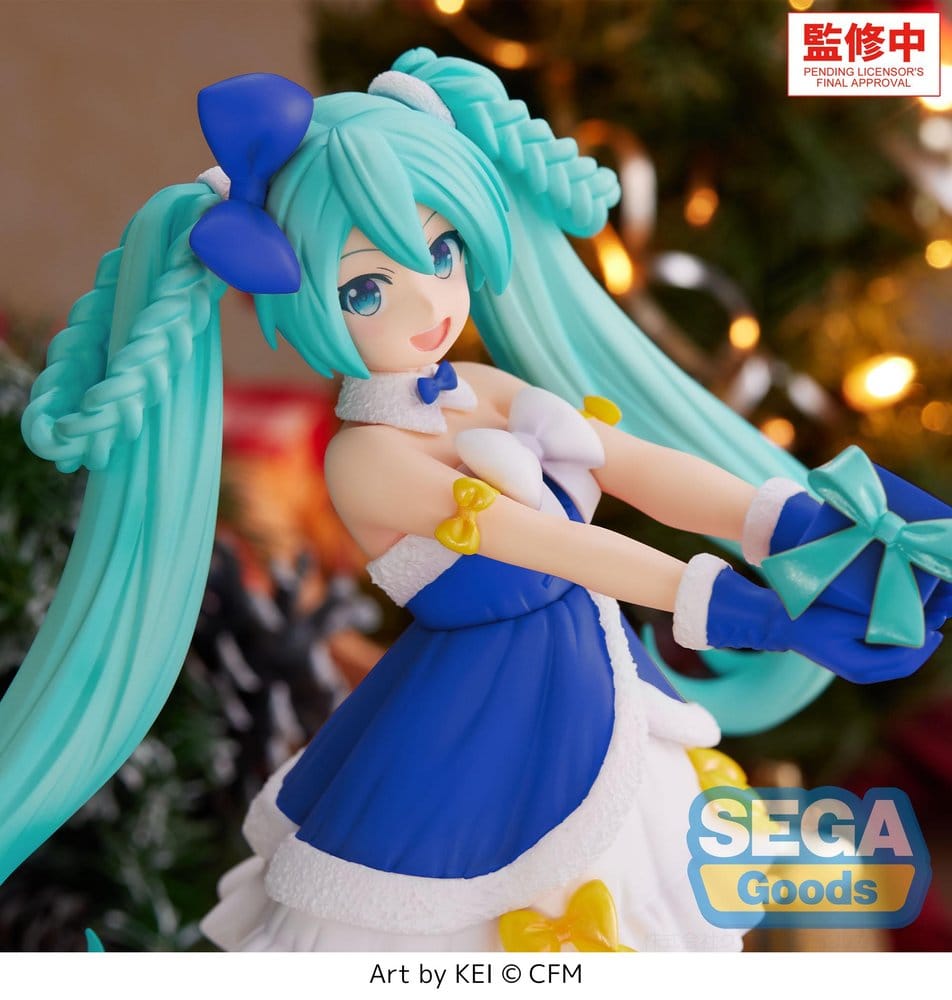 Character Vocal Series 01: Hatsune Miku High Premium PVC Figure Hatsune Miku Sapphire Christmas Ver. 21 cm