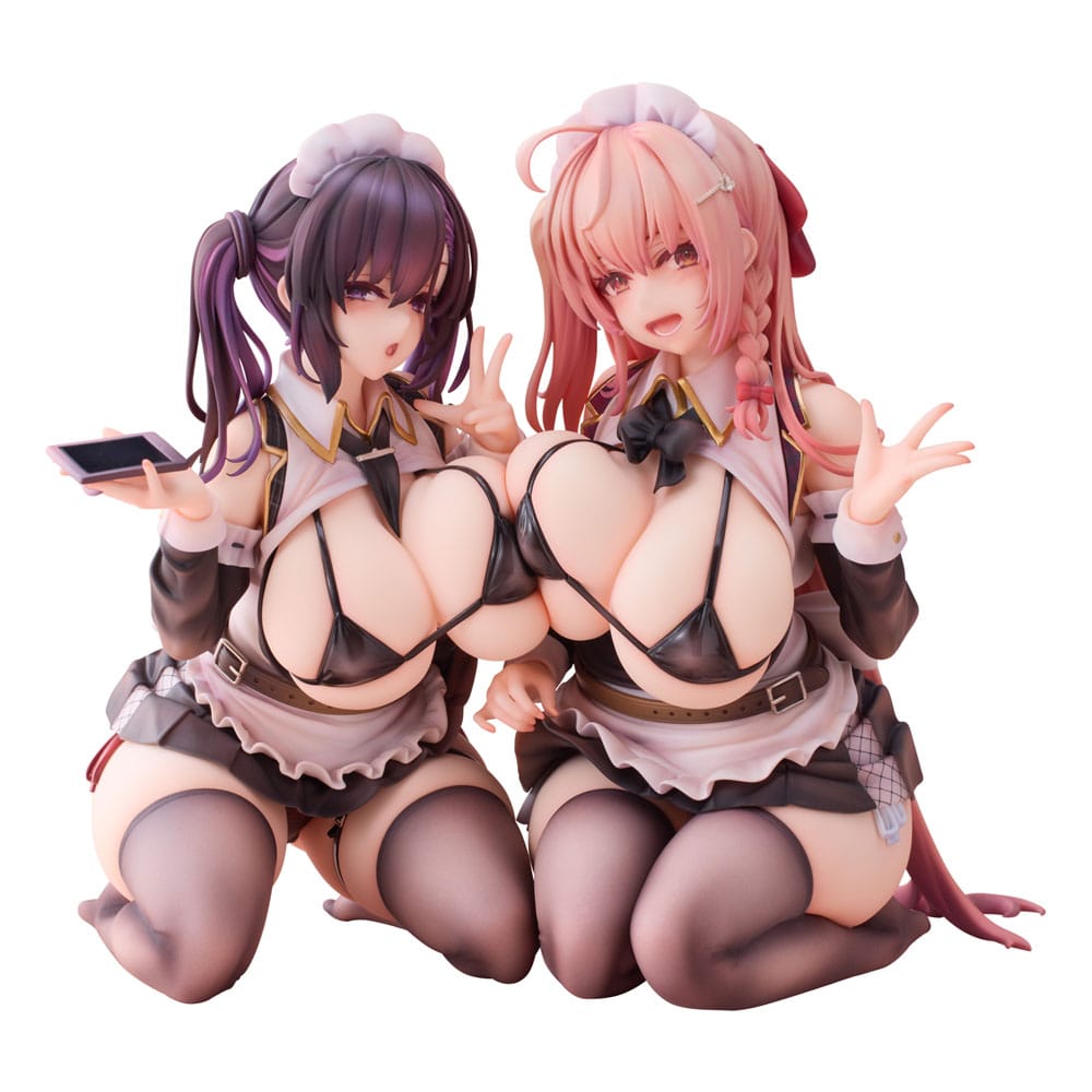 Original Character PVC Statues 1/5 2-Set Koho Miya & Otsuhane Fuwari illustration by Ninoude 18 cm