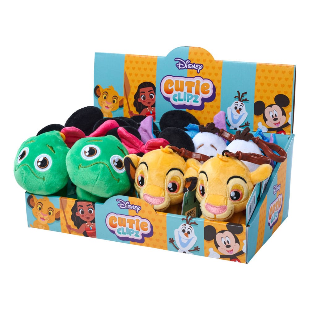 Disney Cutie Clipz Plush Keychains Assortment (12)