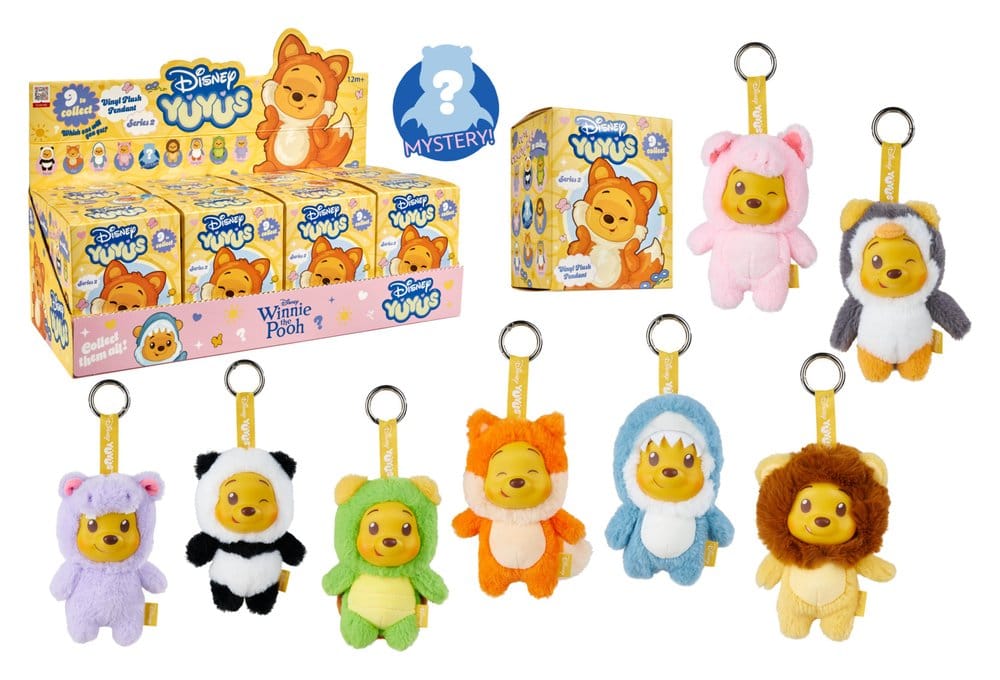 Disney YuYus Plush Key rings Wave 2 Winnie the Pooh 13 cm Blindbox Display (8)