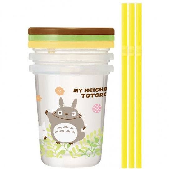 Mein Nachbar Totoro Becher- und Strohhalm-Set, 3er-Set