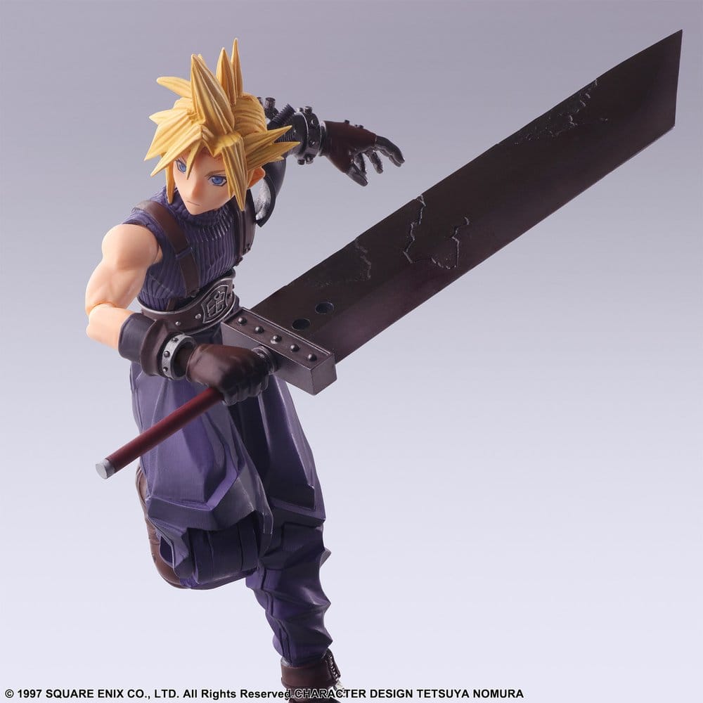 Final Fantasy VII Bring Arts Action Figure Cloud Strife Digital Plus Edition 15 cm