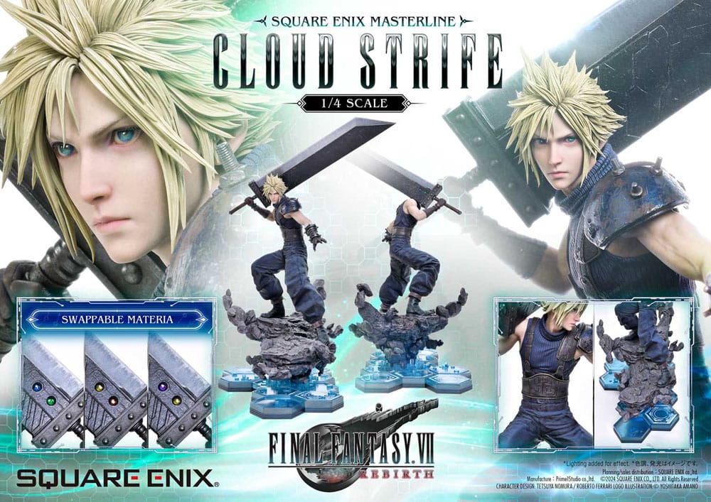 Final Fantasy VII Rebirth Statue 1/4 Cloud Strife 68 cm