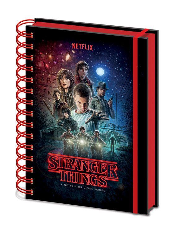 Stranger Things Wiro-Notizbuch A5, ein Blatt
