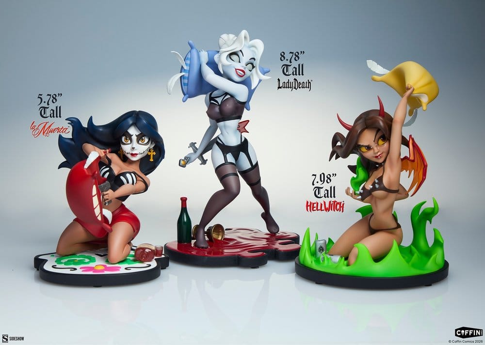 Coffin Comics Designer Statues Set Sleepover In Hell