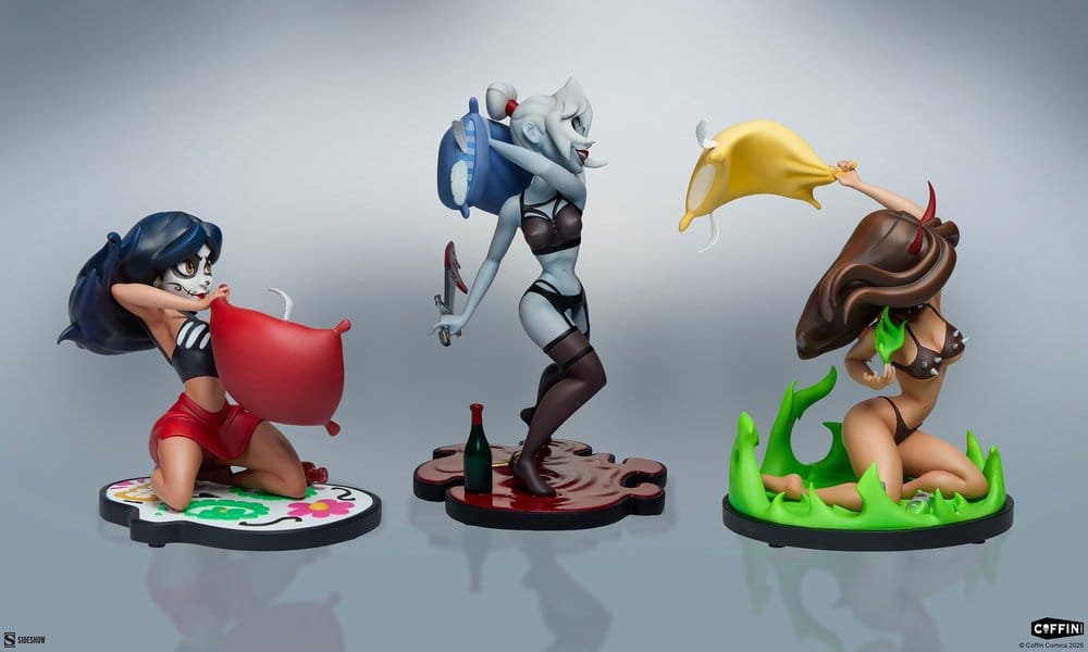 Coffin Comics Designer Statues Set Sleepover In Hell