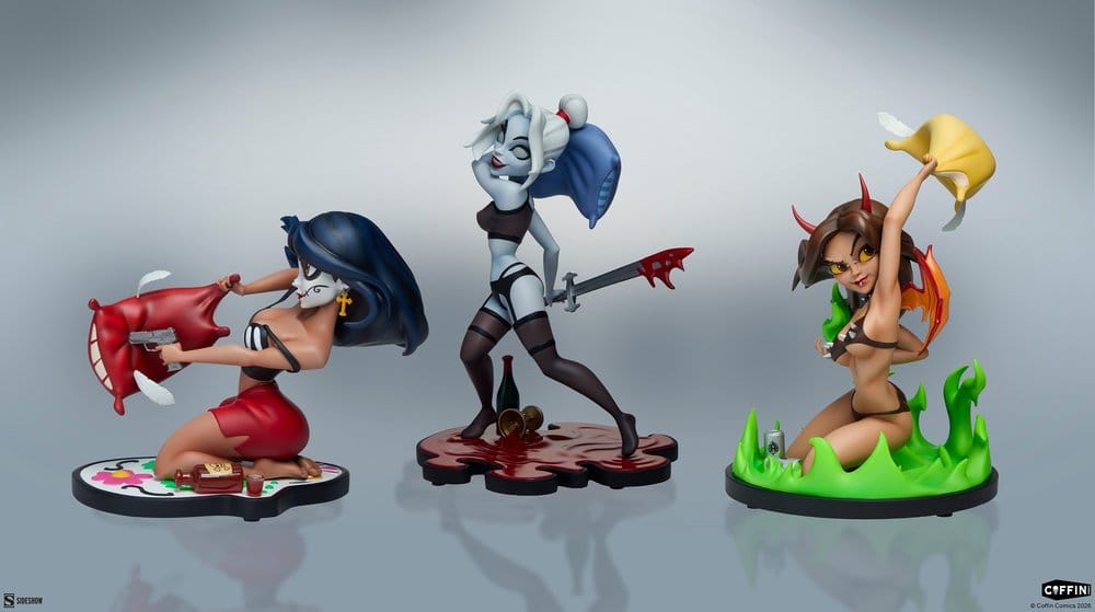 Coffin Comics Designer Statues Set Sleepover In Hell