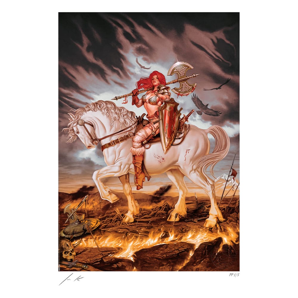 Dynamite Entertainment Art Print Red Sonja: World on Fire 46 x 61 cm - unframed