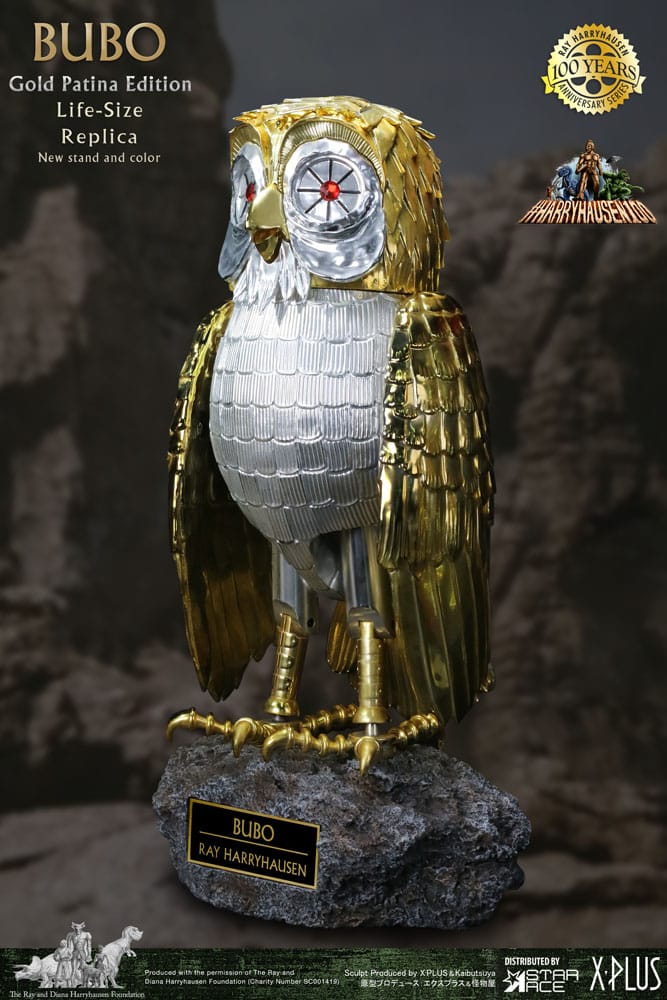 Clash of the Titans Statue Ray Harryhausen's Bubo Gold Patina Edition Deluxe Ver. 34 cm