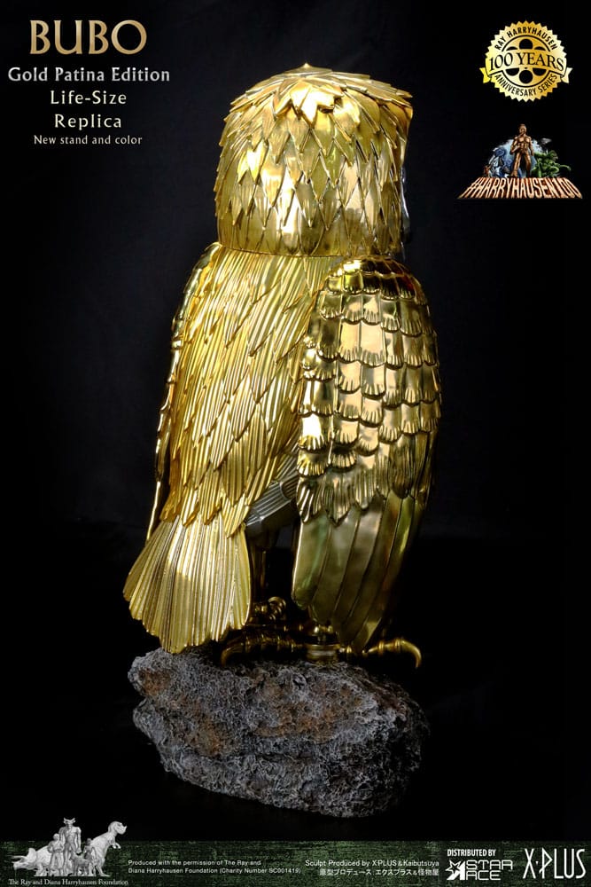 Clash of the Titans Statue Ray Harryhausen's Bubo Gold Patina Edition Deluxe Ver. 34 cm