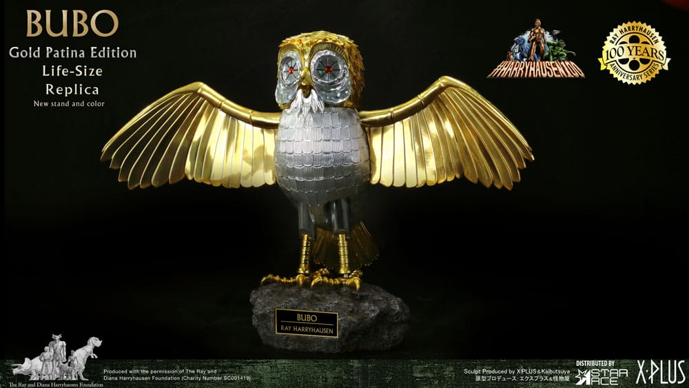 Clash of the Titans Statue Ray Harryhausen's Bubo Gold Patina Edition Deluxe Ver. 34 cm
