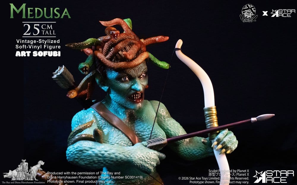 Ray Harryhausen Soft Vinyl Statue Medusa (Vintage-Style) 25 cm