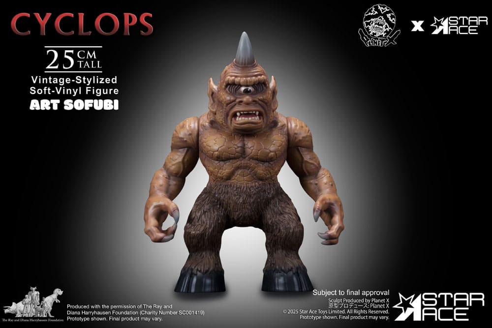 Ray Harryhausen Soft Vinyl Statue Cyclops (Vintage-Style) 25 cm
