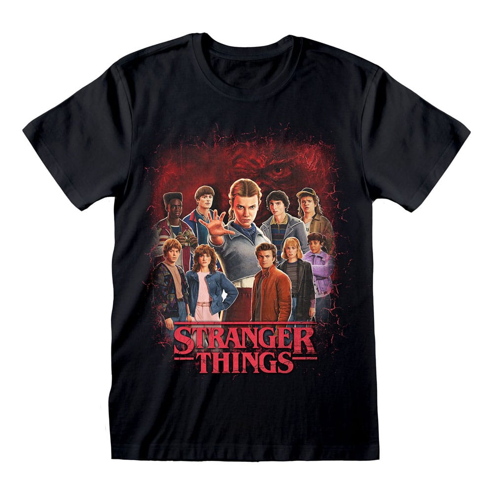 Stranger Things T-Shirt Group of all Characters Size XL