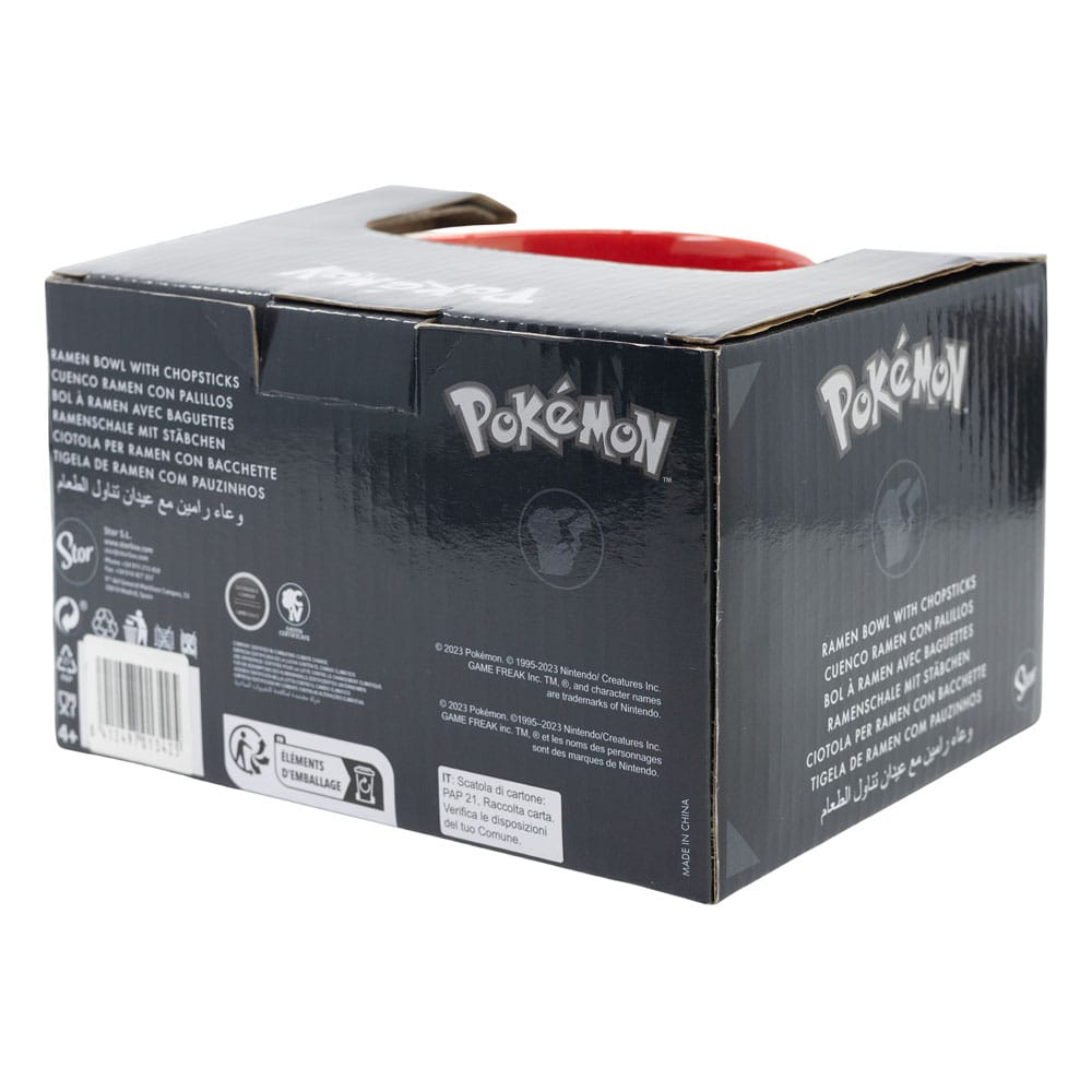 Pokémon-Ramen-Schüssel mit Stäbchengesicht