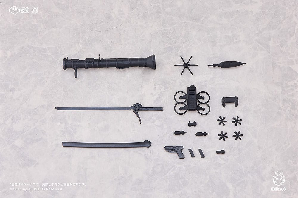 Bunny Rapid Action Squad Action Figure 1/12 Attacker Runa 16 cm