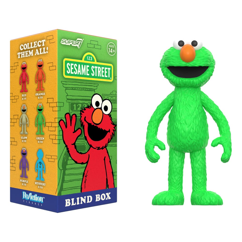 Sesame Street ReAction Action Figures 10 cm Wave 04 Elmo Blind Box Display (12)